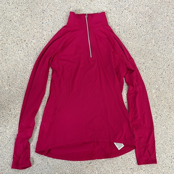 BloqUV Women's Half Zip Top - Passion Pink small - Picture 6 of 8